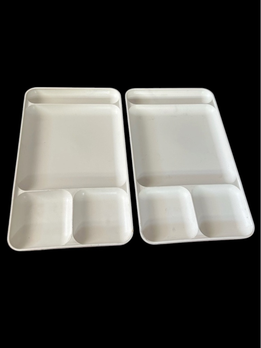 Vintage Tupperware Divided Serving Lunch Trays